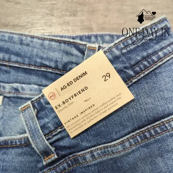 AG Adriano Goldschmied Ex Boyfriend Slounchy Slim Jeans Size 8 (29) - Picture 3 of 8